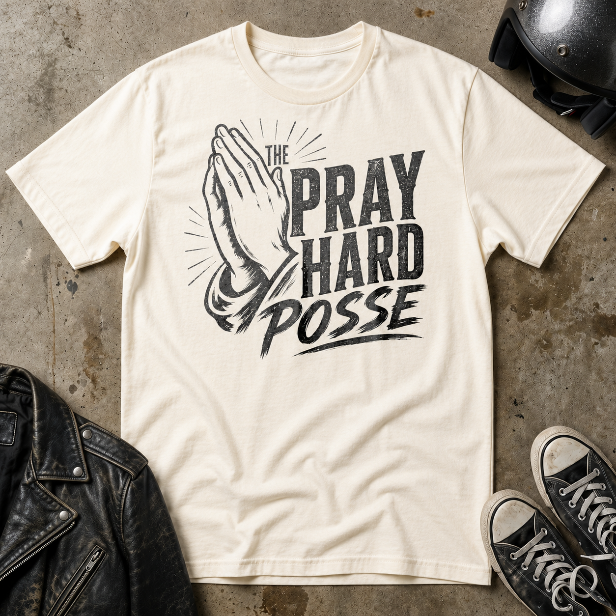The Pray Hard Posse T-Shirt