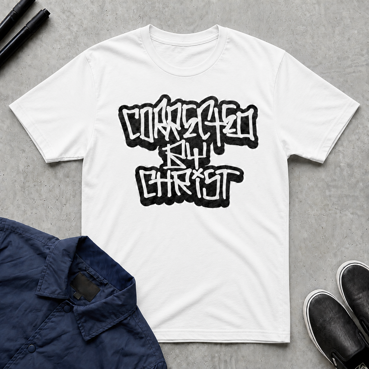 Sharpie Text T-Shirt